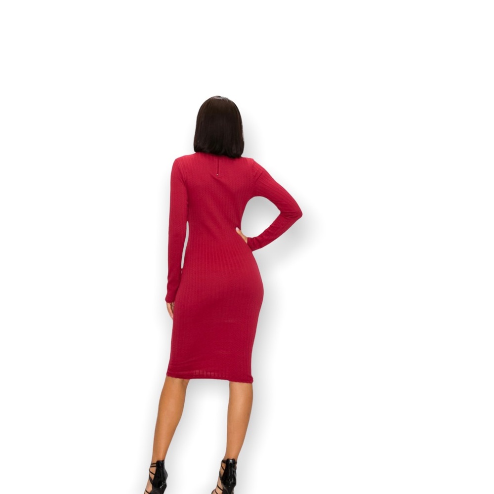 Jacquard Bodycon Dress - Picture 4 of 5
